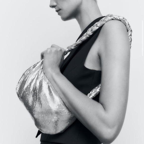 Zara sparkly shoulder bag - Picture 3 of 10